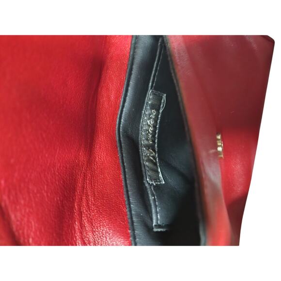 JJ WINTERS ZIP TEETH EDGES LEATHER SMALL CROSS BODY BAG - Picture 3 of 4